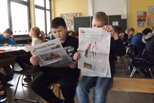 Zeitung in der Schule